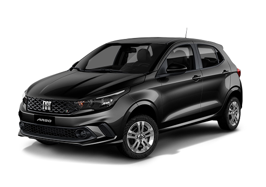 Fiat Argo preto para locação na LGK Locadora